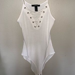 Forever 21, White Lace Bodysuit
